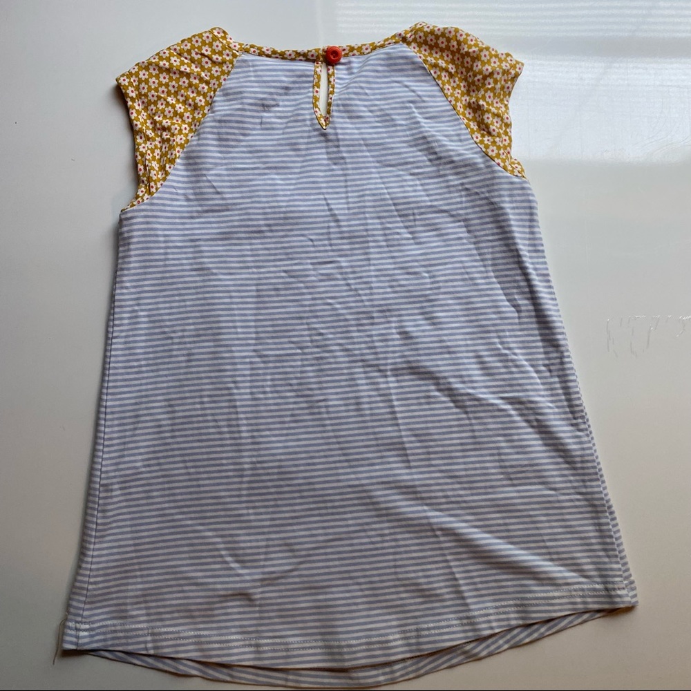 Matilda Jane 435 Girl Flower Stripe Size 10 Sleeveless Top - Picture 3 of 5